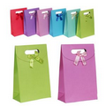 Pure Colored Paper Bags with Ribbon Decoration